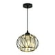 thumbnail image 1 of Lámpara colgante LED de techo para decoración de comedor, dormitorio y granja. Luz cálida negra, 1 of 9