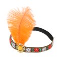 thumbnail image 5 of Unique Bargains Christmas 1 Pc Headband Tribal Style Feather Hairband for Women Orange, 5 of 5
