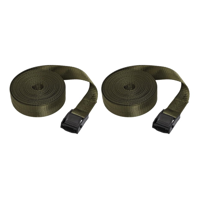 2 correas de , correas de , correas multifuncionales para portaequipajes de techo de coche para motocicleta, Snowboard, remolque de carga Verde