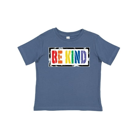 

Inktastic Be Kind Stencil LGBT Rainbow Gift Toddler Boy or Toddler Girl T-Shirt