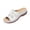White, variant on Women Wedge Sandals Platform Open Toe Strappy Wide Fit Shoes Womens Comfort Ladies Summer Non Slip Walking Shoes Casual Slippers Gray 7