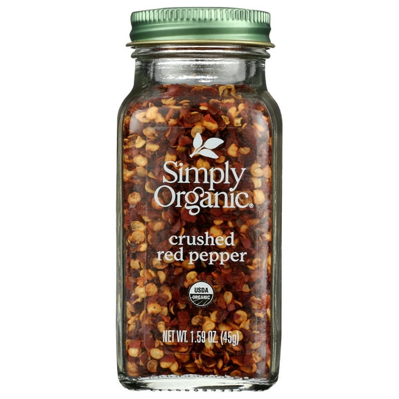 Pack of 6, Simply Organic Crushed Red Pepper, 1.59 oz