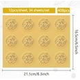 thumbnail image 6 of 408Pcs Bee Gold Certificate Embossed Stickers 2" Vintage Foil Seals Self Adhesive Sticker Decor Labels for Achievement Awards Wedding Invitation Graduation Envelopes Diplomas, 6 of 9