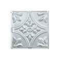 thumbnail image 1 of Fasade Easy Installation Traditional 2 Brushed Aluminum Glue Up Ceiling Tile/ Ceiling Panel (12" X 12" Sample), 1 of 1