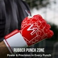 thumbnail image 5 of ONEKEEPER C-TEC Red and White Goalkeeper Gloves – No Finger Spines – Cold Weather with Thin Neoprene Backhand – Pro Goalie Gloves, 3.5mm Contact Latex, Negative Cut, Sizes 5-12, 5 of 10