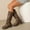 Coffee, variant on Women's Knee High Riding Boots Buckle Zipper Tall Boots Comfortable Chunky Low Heels Boots Knee High Boots Wide Widths Calf Boots
