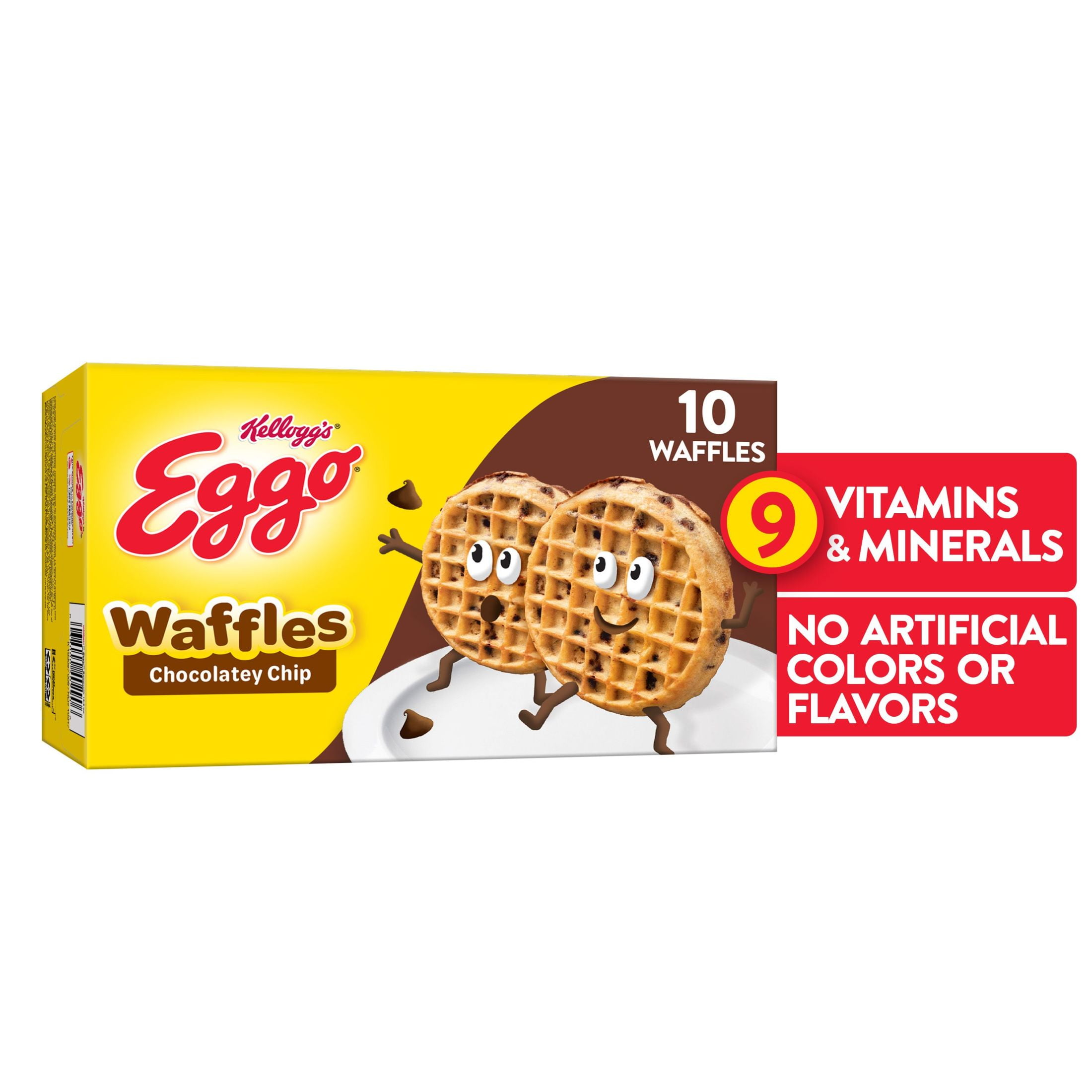 Eggo Frozen Waffles, Chocolatey Chip, 12.3 oz, Frozen