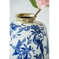thumbnail image 6 of A&B Home Chinoiserie Vase with Gold Trim - 11" - Blue, White, Gold Finish, 6 of 10