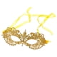 thumbnail image 1 of Máscara de encaje para mujer, máscara de media cara, elegante, suave y delicada, máscara de mascarada de encaje Correa de hilo dorado, 1 of 9