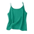 thumbnail image 1 of Camiseta sin mangas de lino Cltopsku para mujer con tirantes finos, 1 of 6