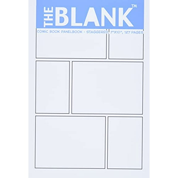 Pre-Owned The Blank Comic Book Panelbook - Staggered, 7x10, 127 Pages (Paperback) 1936404397 9781936404391