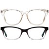 Screen Shades - Blue Light Blocking Computer Glasses - SS202 Sand & SS501 Black Fade - UV Protection - Relieve Eye Strain and Prevent Headaches From Device Use and Gaming