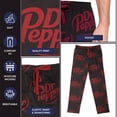 thumbnail image 2 of Dr Pepper Logo All-Over Print Men's Black Sleep Pajama Pants - XXL, 2 of 7