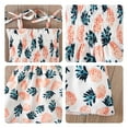 thumbnail image 6 of Odeerbi Toddler Girls Hawaiian Dress Summer Beach Slip Dress Summer Sweet Print Cotton Sleeveless Dresses 2-6 Years Orange, 6 of 6