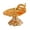 S gold, variant on simhoa Decorative Pedestal Fruit Plate Portable Metal for Office Kitchen Decoration S gold