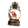 thumbnail image 2 of 1 Musical Christmas Snow Globe with LED Lights Holiday Decor for Home Party Festive Centerpiece, 2 of 9