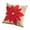 Red, variant on Poinsettia Felt Decorative Throw Pillow (Red)