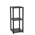 thumbnail image 5 of Home Square 2 Shelves Wood Tall End Table in Black Finish - Set of 2, 5 of 6