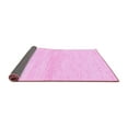 thumbnail image 2 of Ahgly Company Indoor Rectangle Solid Pink Modern Area Rugs, 7' x 9', 2 of 4