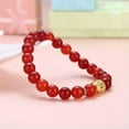 thumbnail image 5 of EOEMY Antique Silver Plated Bracelet Adjustable Size 8mm No Clasp L541-Red&Amp;Gold, 5 of 7