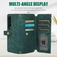 thumbnail image 5 of Jiahe Cover for Samsung Galaxy Z Fold 3, Mulit-Function Wallet Case,Flip Leather Zipper Card Holder Stand with Adjustable Shoulder Strap Full Body Protection Case Cover, darkgreen, 5 of 8