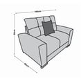 thumbnail image 5 of Love seat El Bazar Store Suecia Lino Azul marino 2 plazas, Modular, Moderno, Sala, Sofa, 5 of 5