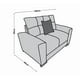 thumbnail image 5 of Love seat El Bazar Store Suecia Lino Gris plata 2 plazas, Modular, Moderno, Sala, Sofa, 5 of 5