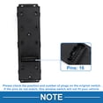 thumbnail image 4 of Interruptor de ventana eléctrica Unique Bargains No. 935701R110 para el lado del conductor delantero izquierdo del Hyundai Accent 2011-2014 Negro, 4 of 7
