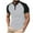 Gray, variant on Mens Cotton Henley Shirts Short Sleeve Casual T-Shirts Summer Button T Shirts with Pocket