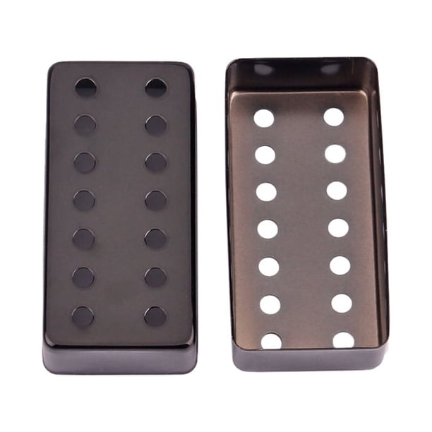 7 cuerdas 14 hoyos cubierta de camioneta Humbucker para guitarra eléctrica (negro)