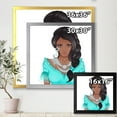 thumbnail image 4 of Designart 'Portrait Of Afro American Woman XVI' Modern Framed Art Print, 4 of 4