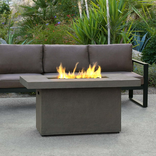 Ventura Rectangle Propane Height, Modern Fire Pit Table Natural Gas
