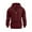Burgundy, variant on Mens Hoodie Color Block Design with Soft Fleece Lining Warm and Stylish for Fall Winter