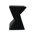 thumbnail image 2 of LUFTUT 18" Modern Hourglass Side Table, Geometric End Table for Living Room, Bedroom & Patio, Versatile Accent Table, Sleek Black Finish, 2 of 6
