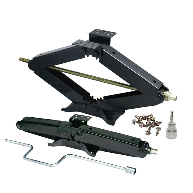 2pk Combo - 3 3/4 Ton RV Stabilizer Jack Combo W/Handle & Socket - 24" Lift - 7500 lbs Per Jack - 36453
