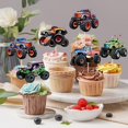 thumbnail image 3 of 24 toppers para cupcakes de camión monstruo Pretyps, 3 of 8