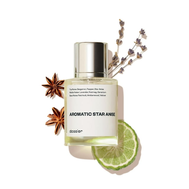 Perfume Dossier Eau de Parfum aromático de anís estrellado, 50 ml, para hombre
