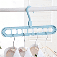 thumbnail image 2 of Bxaolu Space Saving Hangers 9-Hole Heavy Duty for Closet Organizers and Storage 3Pack, 360° Swivel Hook, Cascading Design for Wardrobe, Apartment, RV Storage, Home Essentials, 2 of 7