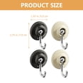 thumbnail image 5 of OFFIGAM 4-Pack Punch-Free Plastic Wall Hooks with Removable Adhesive for Coat, Towel, and Storage Hanging, 5 of 8
