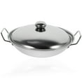 thumbnail image 1 of HLONK Poêle Wok en Acier Inoxydable Casserole Casserole Non - Poêles à Sauté Marmite Poêles à Induction Batterie de Cuisine de Cuisine avec Couvercle et Poignée Argent, 1 of 6