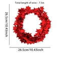 thumbnail image 3 of XGFHYJEH 250th Anniversary 4th of July Patriotic Wreath, Red White Blue Front Door Wreath, Waterproof Fade Resistant American Flag Wreath for Porch Wall Home Decor, 3 of 6