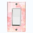 thumbnail image 1 of Metal Light Switch Plate Cover Romantic Paris Eiffel Tower Pink Cloud Letter PRS001, 1 of 13