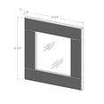 thumbnail image 3 of Manor Park 32" Modern Industrial Square Wall Mirror, 3 of 6