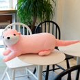 thumbnail image 1 of 40/80cm Realistic Wild Animal Stuffed Doll Reallife Eurasian River Otter Plush Toy Soft Lovely Sloth Toys Cute Gift For KidsPink80cm Deng Xun unisex, 1 of 2