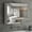 White(27.6x5.9x23.6inch), variant on Lighted Medicine Cabinet with Mirror&3 Doors,Bathroom Wall Mounted Bathroom Mirror with LED Lights&Storage Cabinet, 39.4" x 23.6"