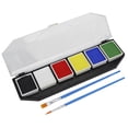 thumbnail image 3 of Face Paint Kit, Water Soluble Multifunctional Body Paint Palette Safe  for Birthday Party for Performance for Cosplay, 3 of 7