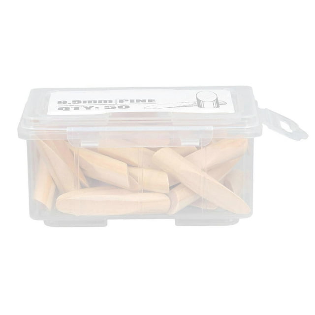 50Pcs Solid Wood Pocket Hole Plugs Pine Jig Locator Accessories Woodworking Tool 9.5mm