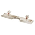thumbnail image 1 of Bathroom Wall Storage Suction Cup Non Perforated Hollowed Out Drainage Corner Rack Pink for Toilet and Shower, 1 of 7