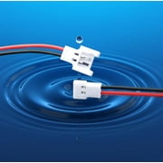 HobbyFlip 1S Battery Cable Lead Pair Male Female Power Wire RC Li-Po Charging Compatible with Hubsan X4 H107D