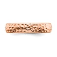thumbnail image 4 of 925 Sterling Silver Stackable Expressions Pink-plated Ring Size: 10; for Adults and Teens; for Women and Men, 4 of 5